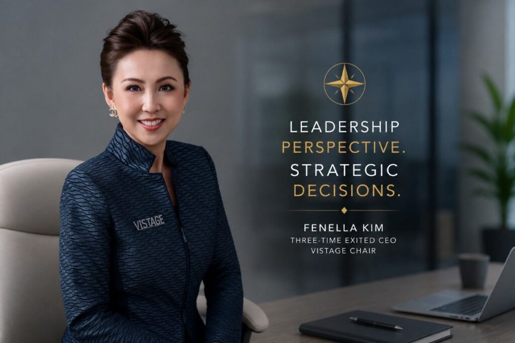 Fenella Kim, three-time exited CEO and Vistage Chair, helping leaders gain strategic perspective
