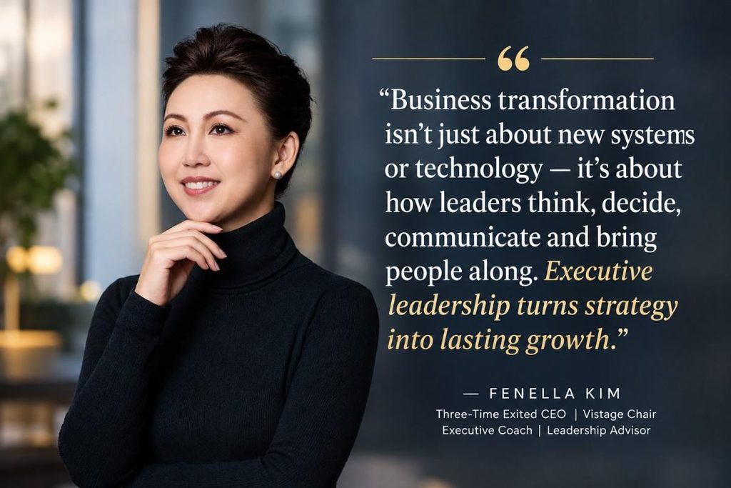 Executive leadership business transformation strategy for sustainable business growth - Fenella kim